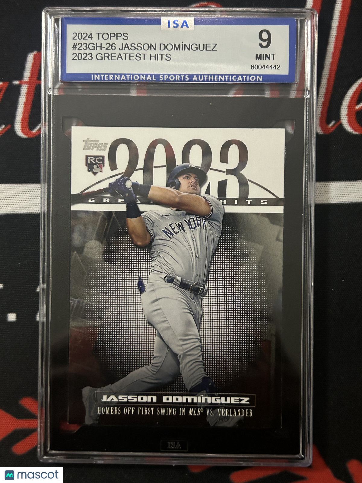2024 Topps Series 1 Jasson Dominguez #GH-26 Greatest Hits ISA 9