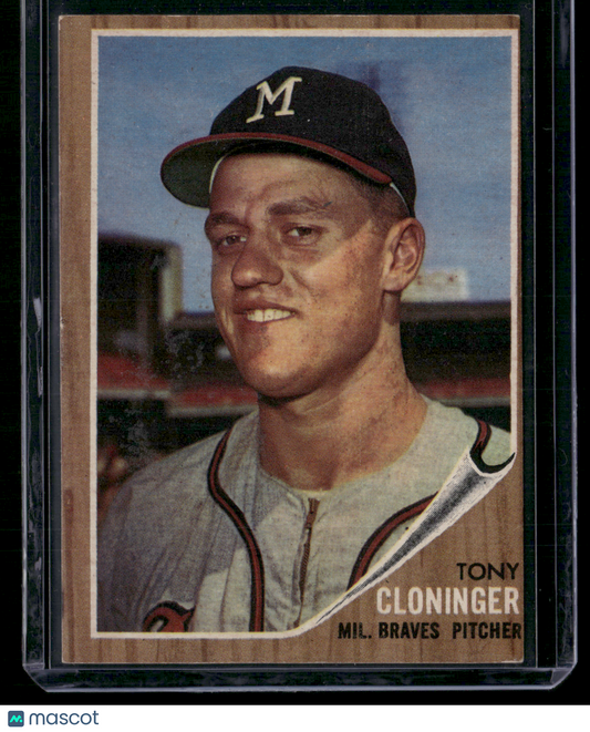 1962 Topps TONY CLONINGER #63