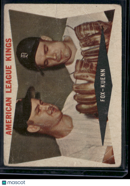 1960 Topps NELLIE FOX/HARVEY KUENN #429 American League Kings Indents (Good-VG)