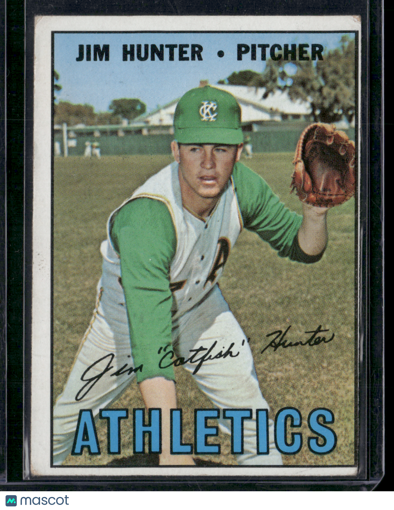 1967 Topps JIM "CATFISH" HUNTER #369 Rookie RC (VG)