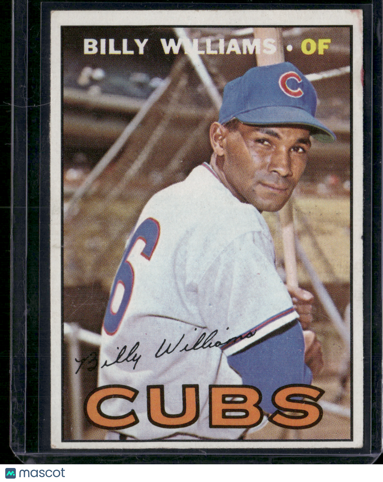 1967 Topps BILLY WILLIAMS #315 Paper Loss on Back (Fair)