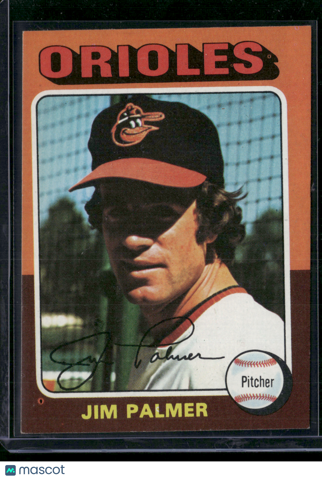1975 Topps JIM PALMER #335 Miscut (EX)