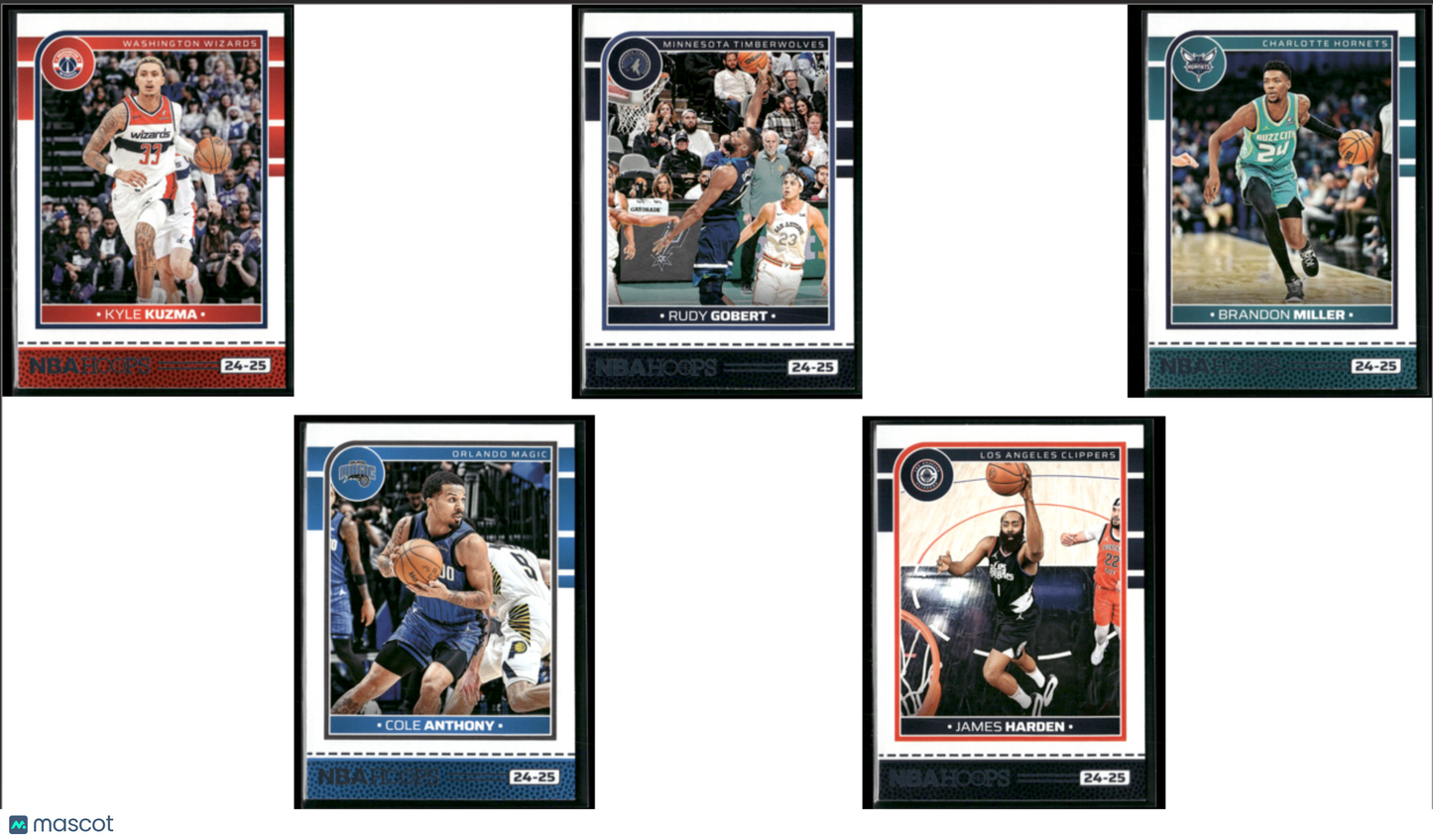 2024 NBA Hoops 5 ~ CARDLOT Kyle Kuzma/James Harden (NM)