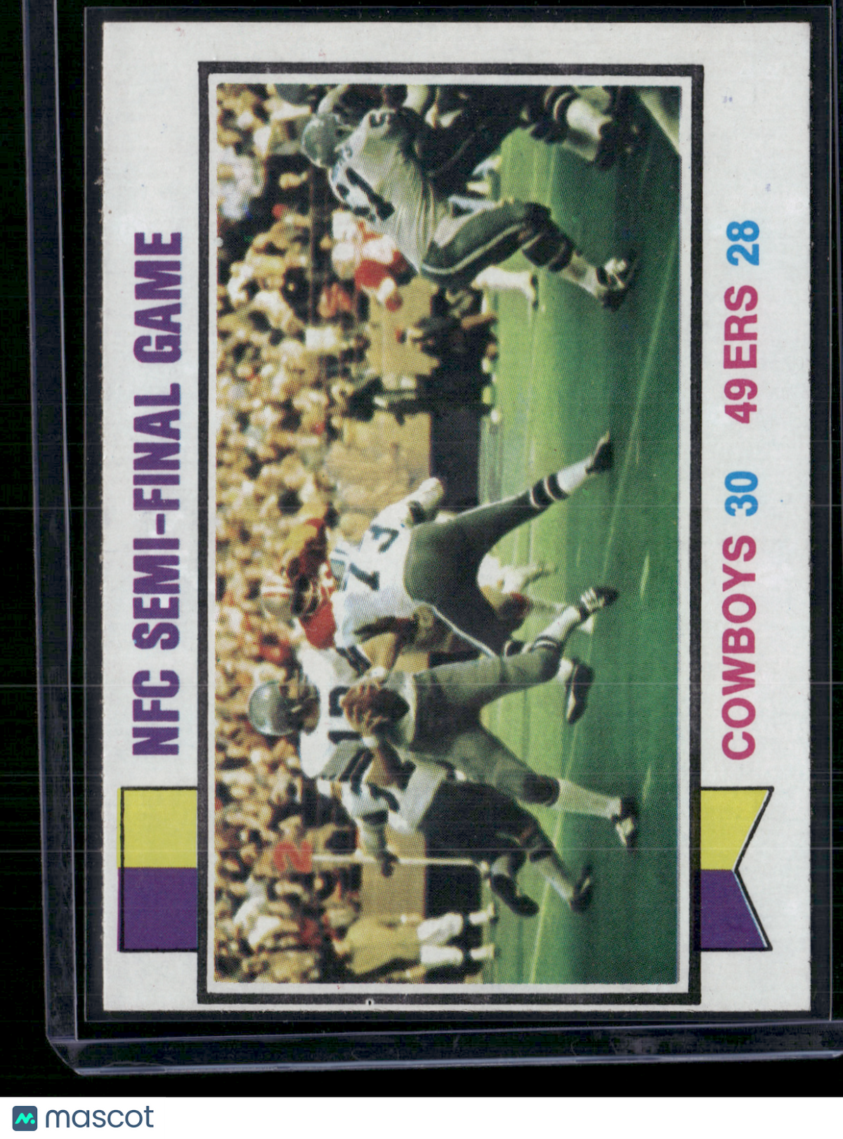1973 Topps NFC SEMI-FINAL GAME #133 Cowboys-49ers (EX/MT)