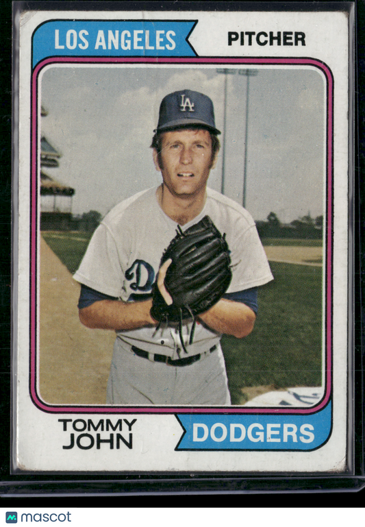 1974 Topps TOMMY JOHN #451 Light Wrinkles (VG)
