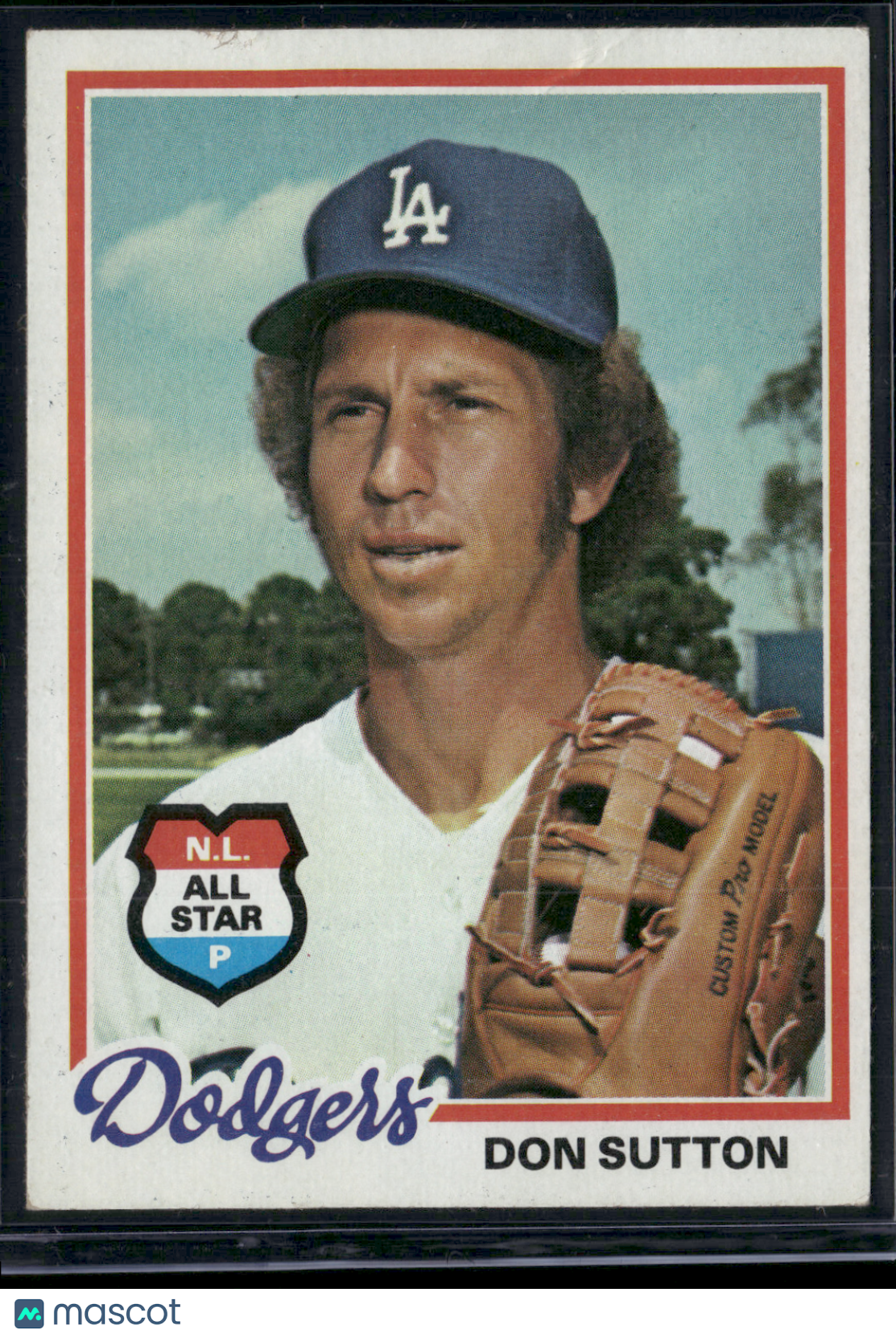 1978 Topps DON SUTTON #310 Surface Dent Top Edge (VG/EX-EX)
