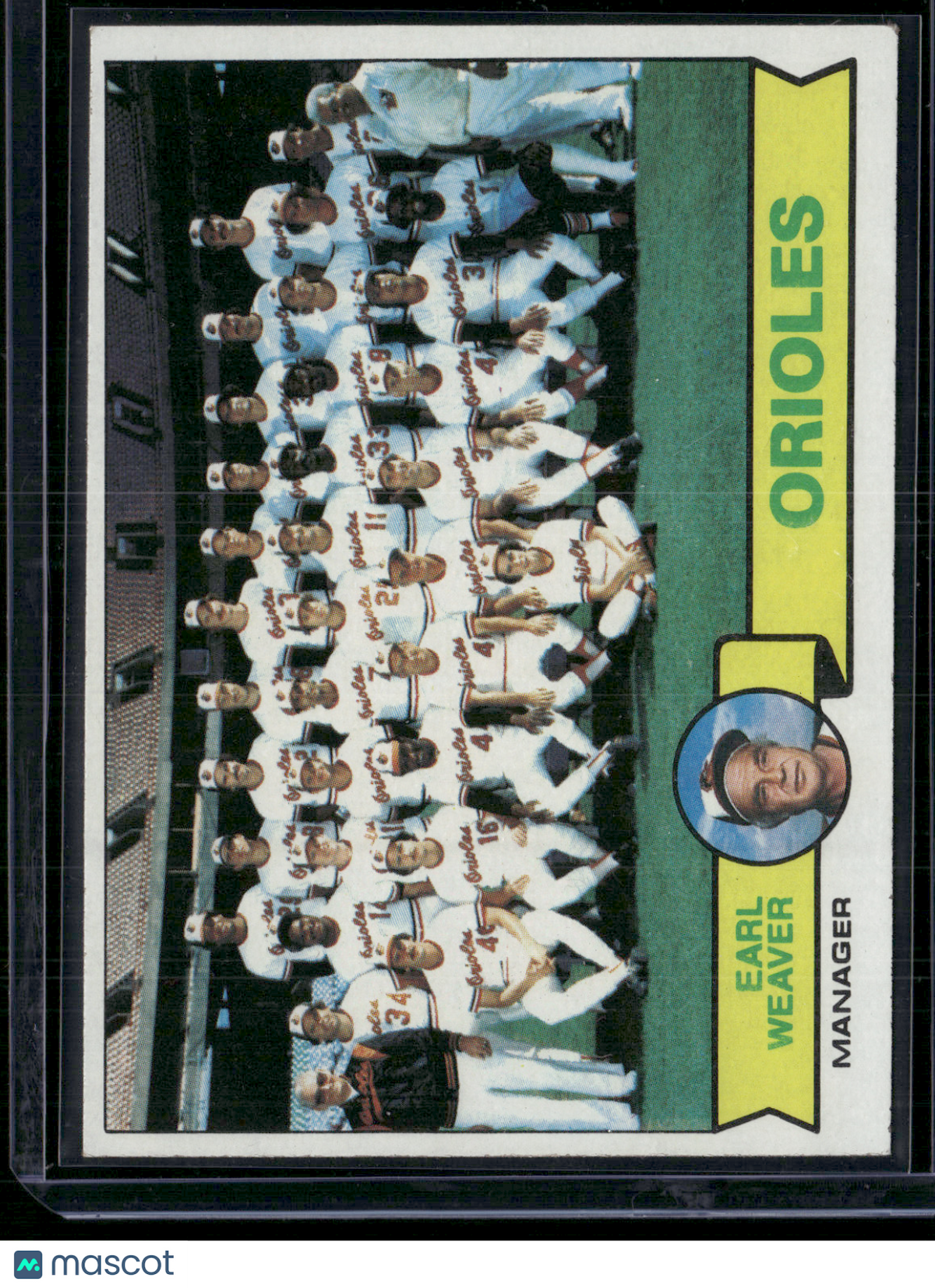 1979 Topps BALTIMORE ORIOLES #689 Miscut (EX/MT)