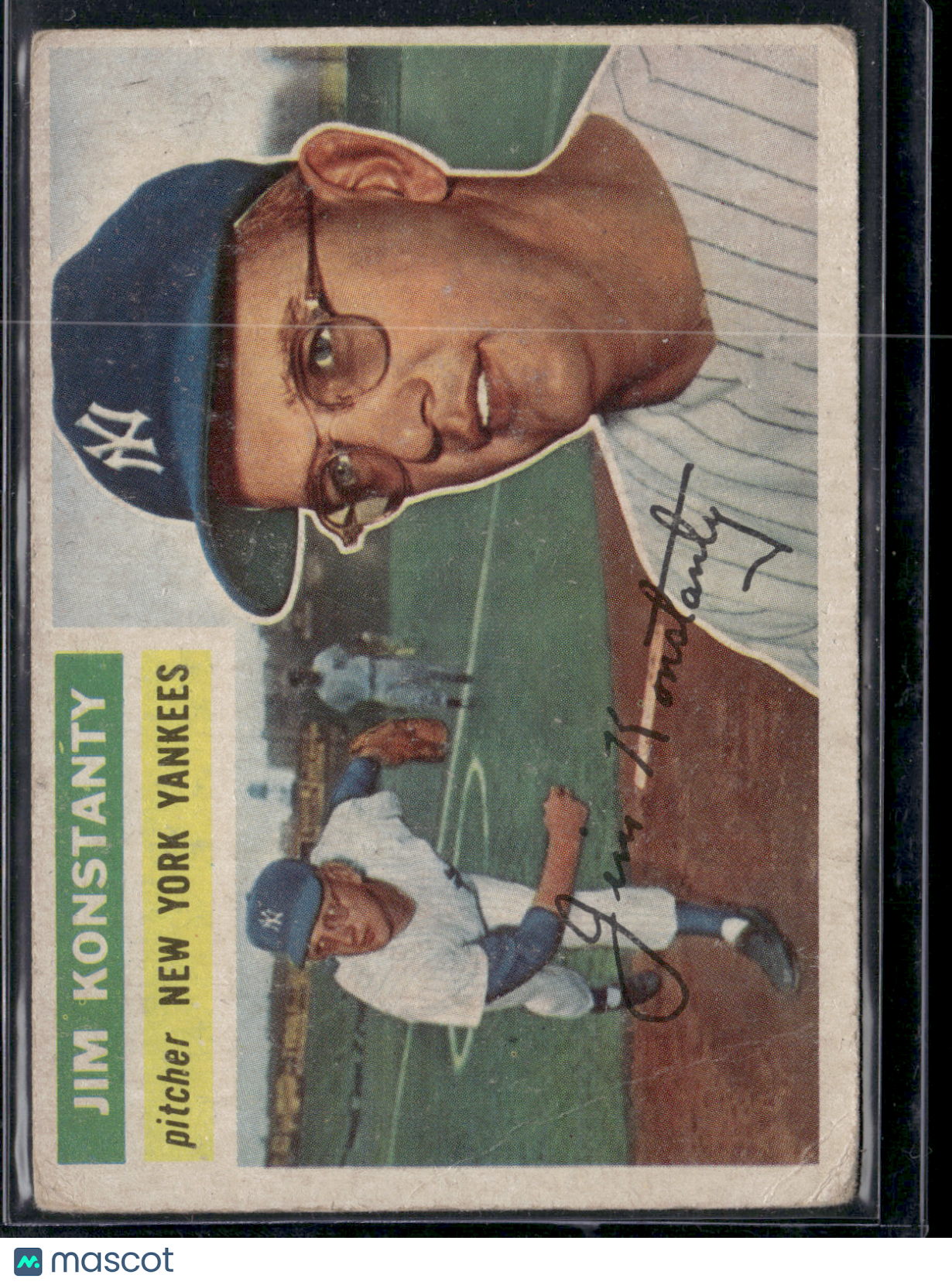 1956 Topps JIM KONSTANTY #321 Wrinkles