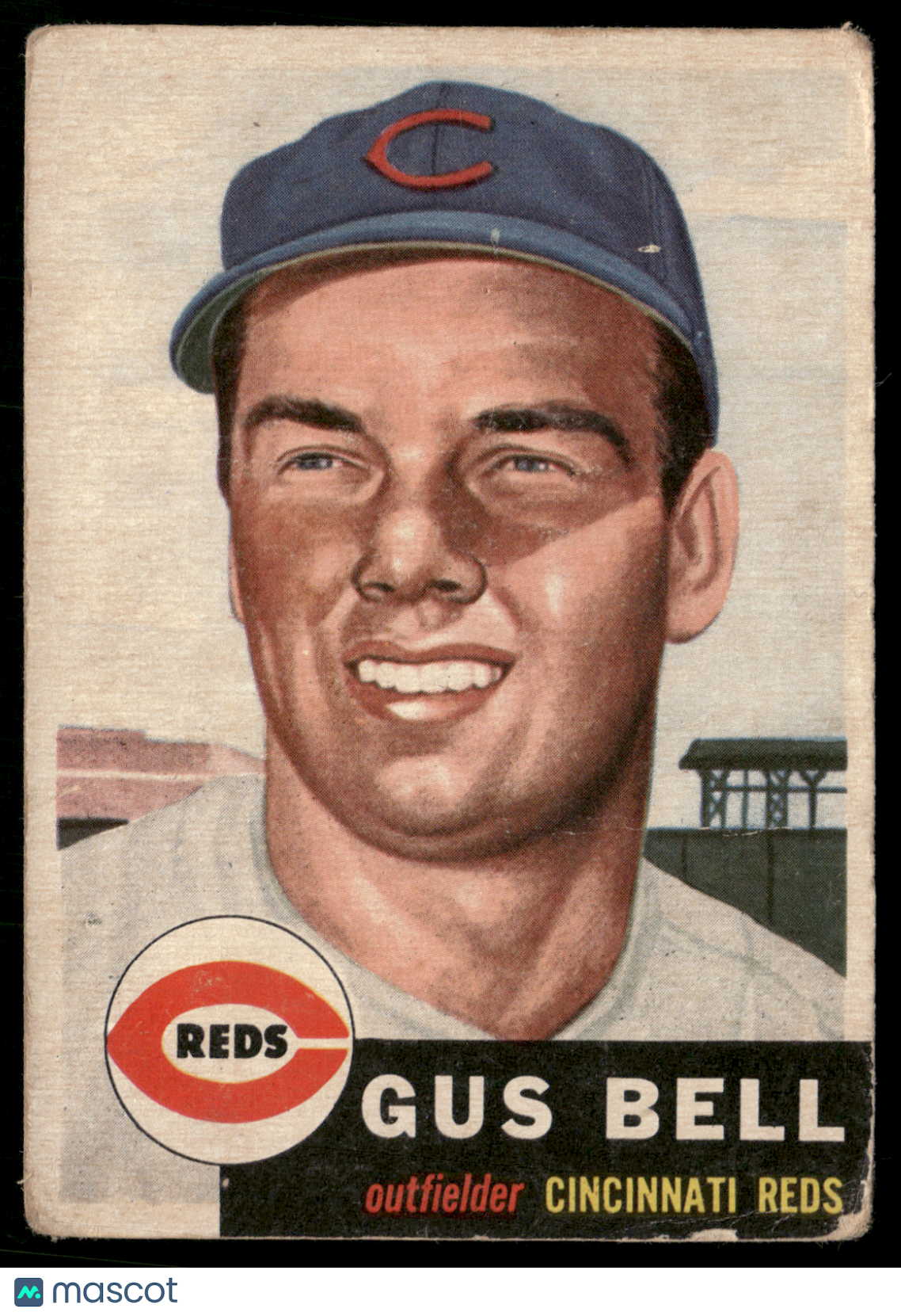 1953 Topps GUS BELL #118 Light Wrinkles (Good)
