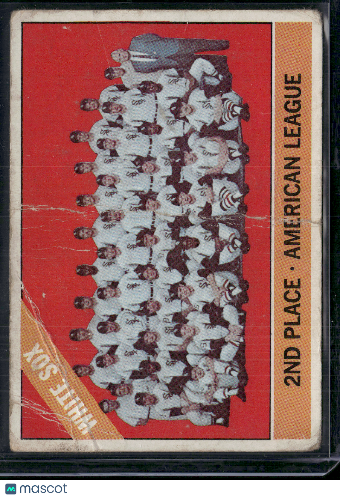 1966 Topps CHICAGO WHITE SOX #426 Pencil Mark Wrinkles Crease (Good)