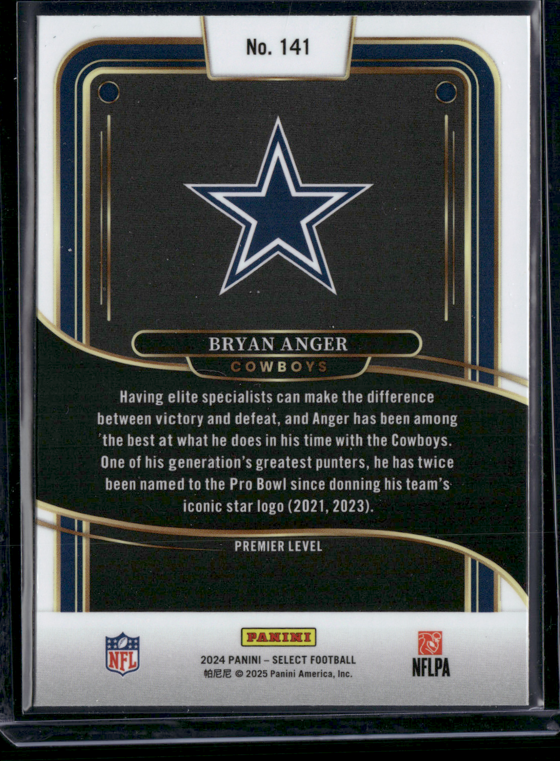 2024 Panini Select BRYAN ANGER #141 Premier Level