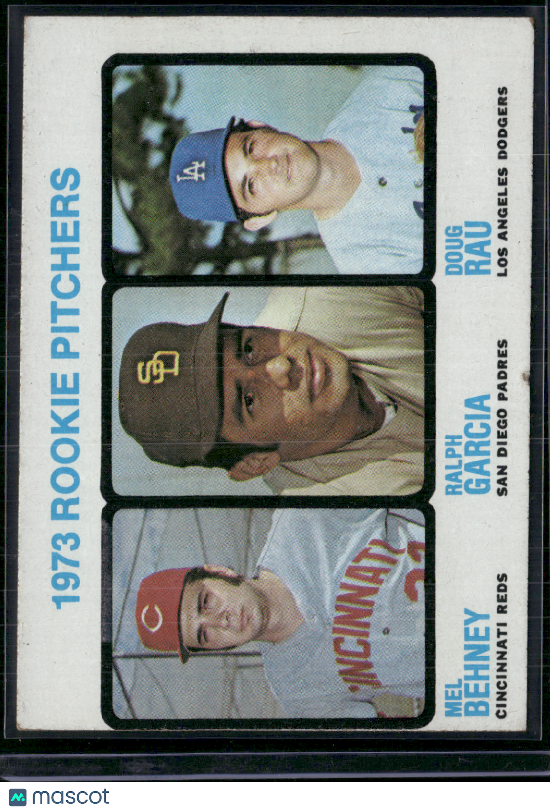 1973 Topps BEHENEY/GARCIA/RAU #602 1973 Rookie Pitchers Edge Crush (VG/EX)