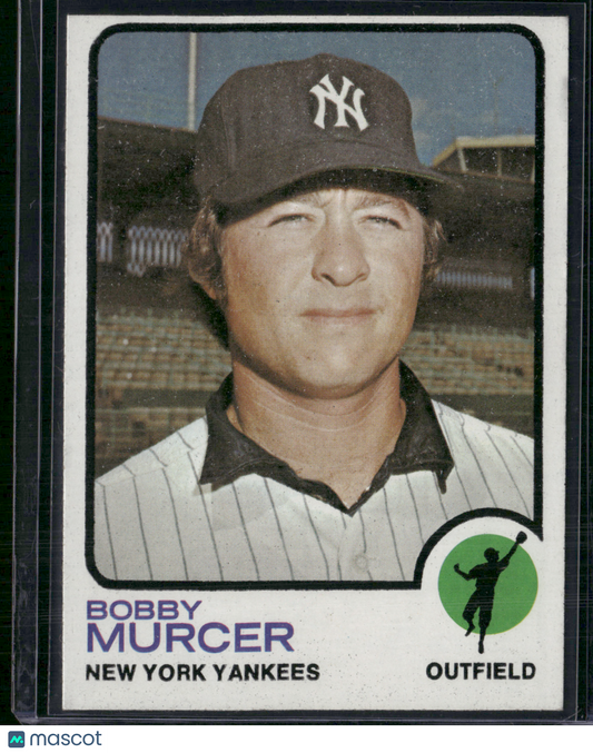 1973 Topps BOBBY MURCER #240 Print Snow (EX)