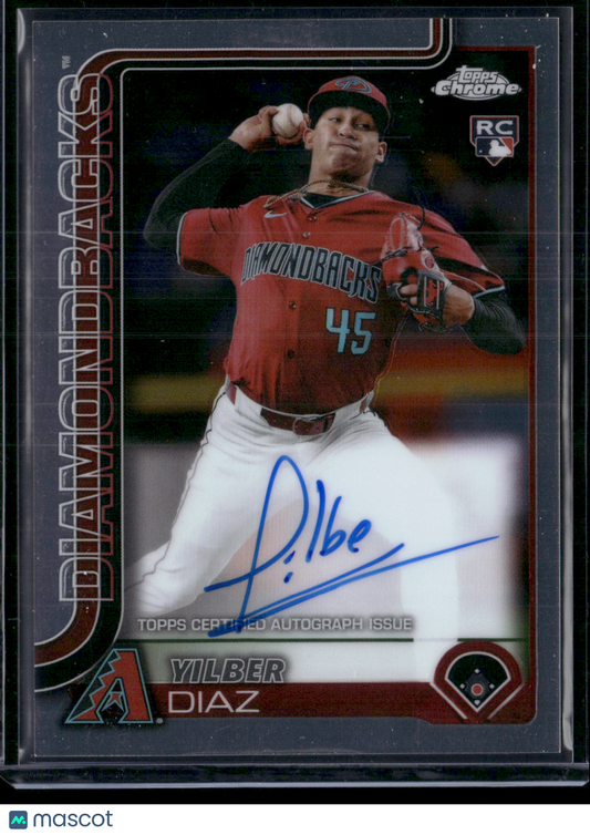2025 Topps Chrome YILBER DIAZ #RA-YD AUTO Rookie RC