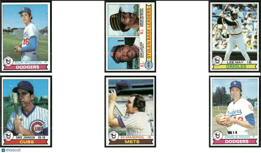 1979 Topps 6 ~ CARDLOT Rick Rhoden/Charlie Hough (EX/MT)