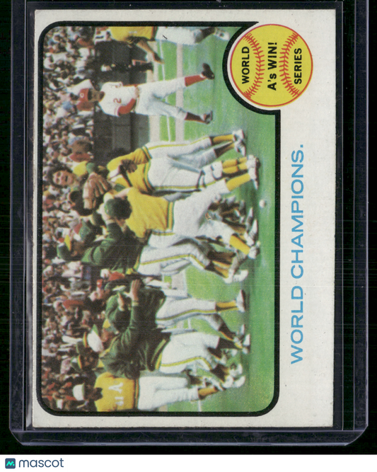 1973 Topps WORLD CHAMPIONS #210 1972 World Series (EX)