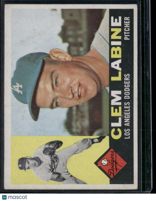 1960 Topps CLEM LABINE #29 (VG)