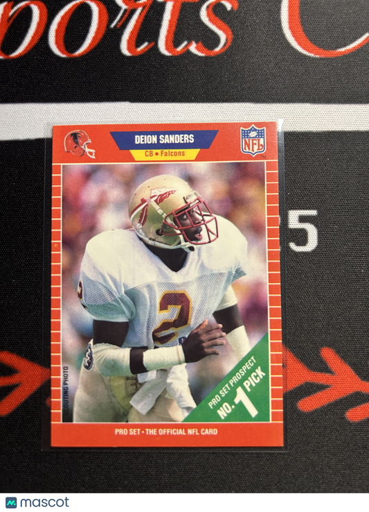 1989 Pro Set DEION SANDERS #486 Rookie RC