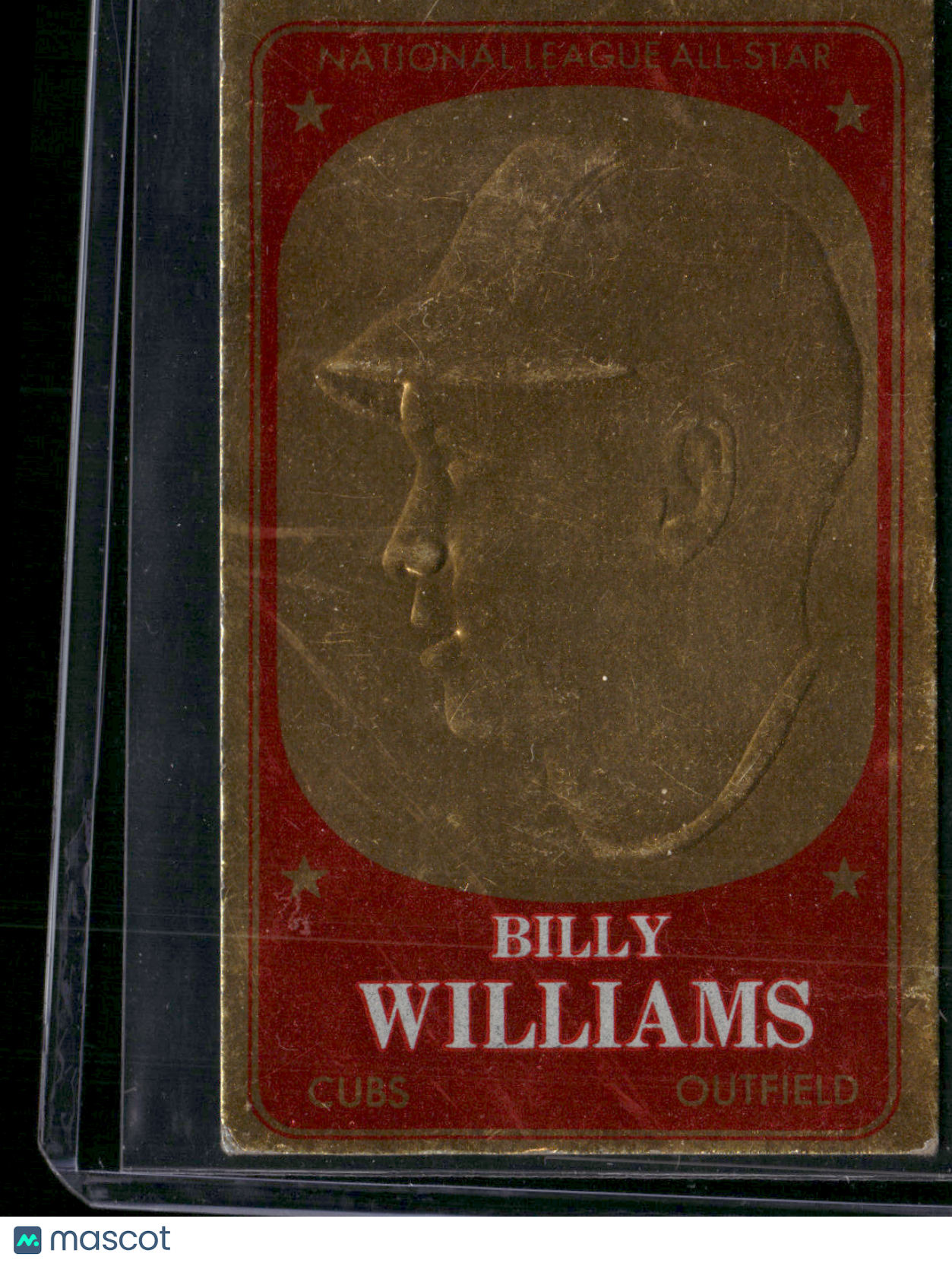 1965 Embossed BILLY WILLIAMS #40 Staining on back Toning (Good)