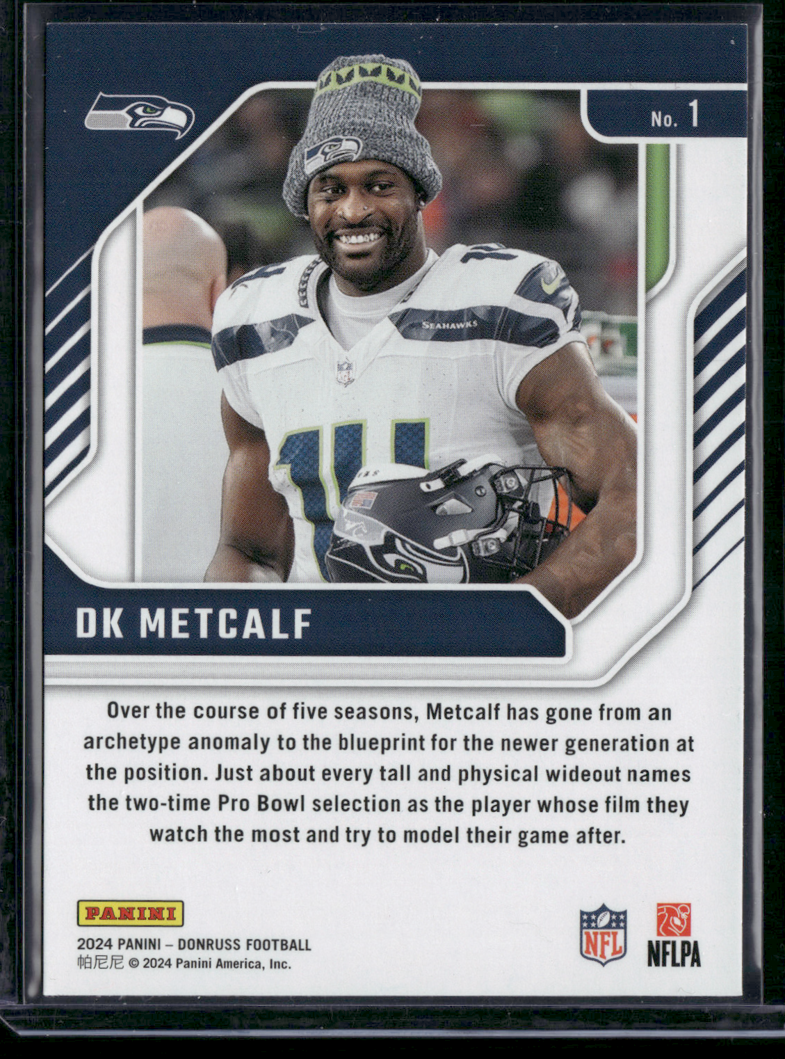 2024 Donruss Football DK METCALF #1 Holofoil Elite Series