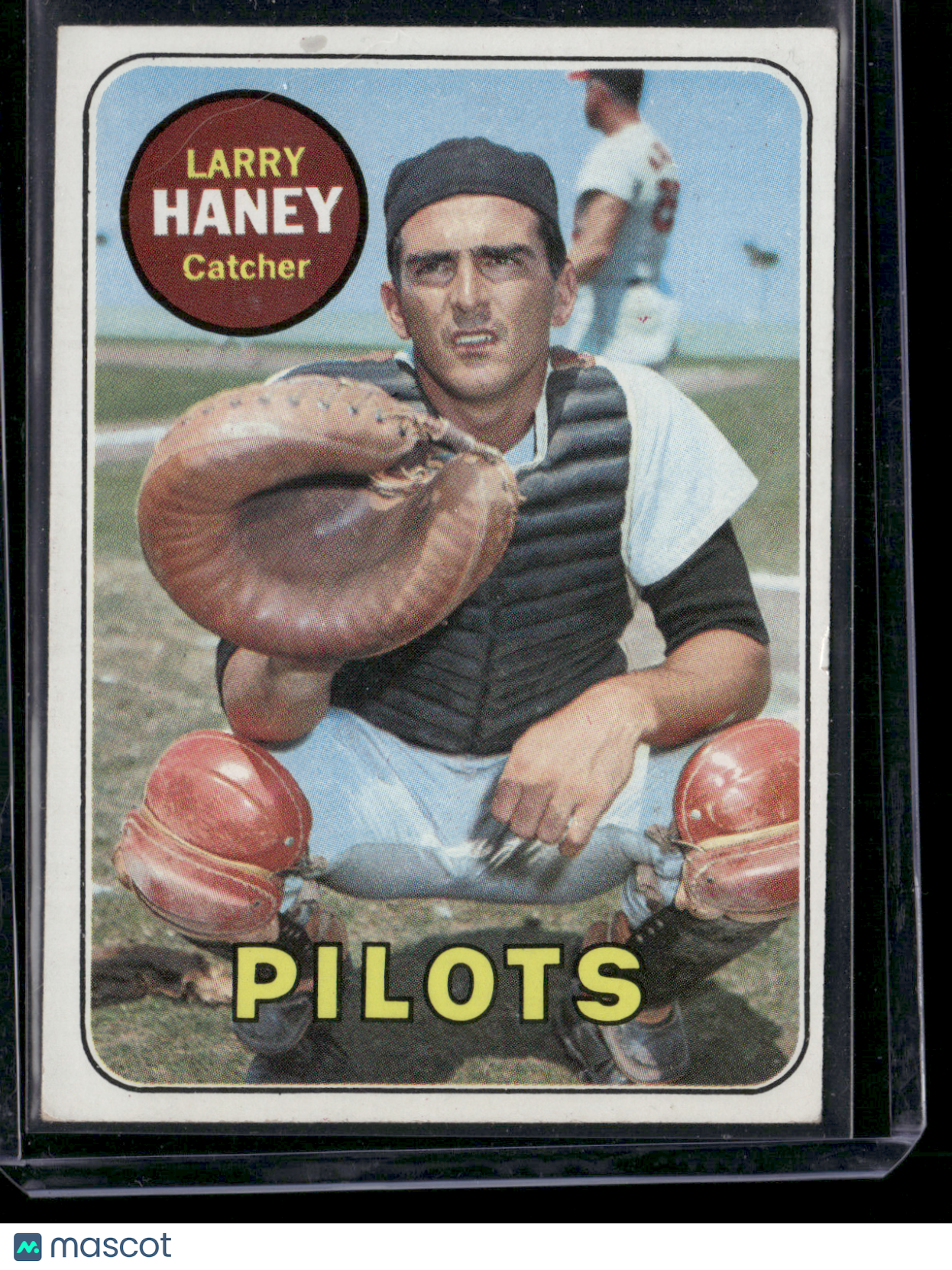 1969 Topps LARRY HANEY #209 Stain top front (VG)