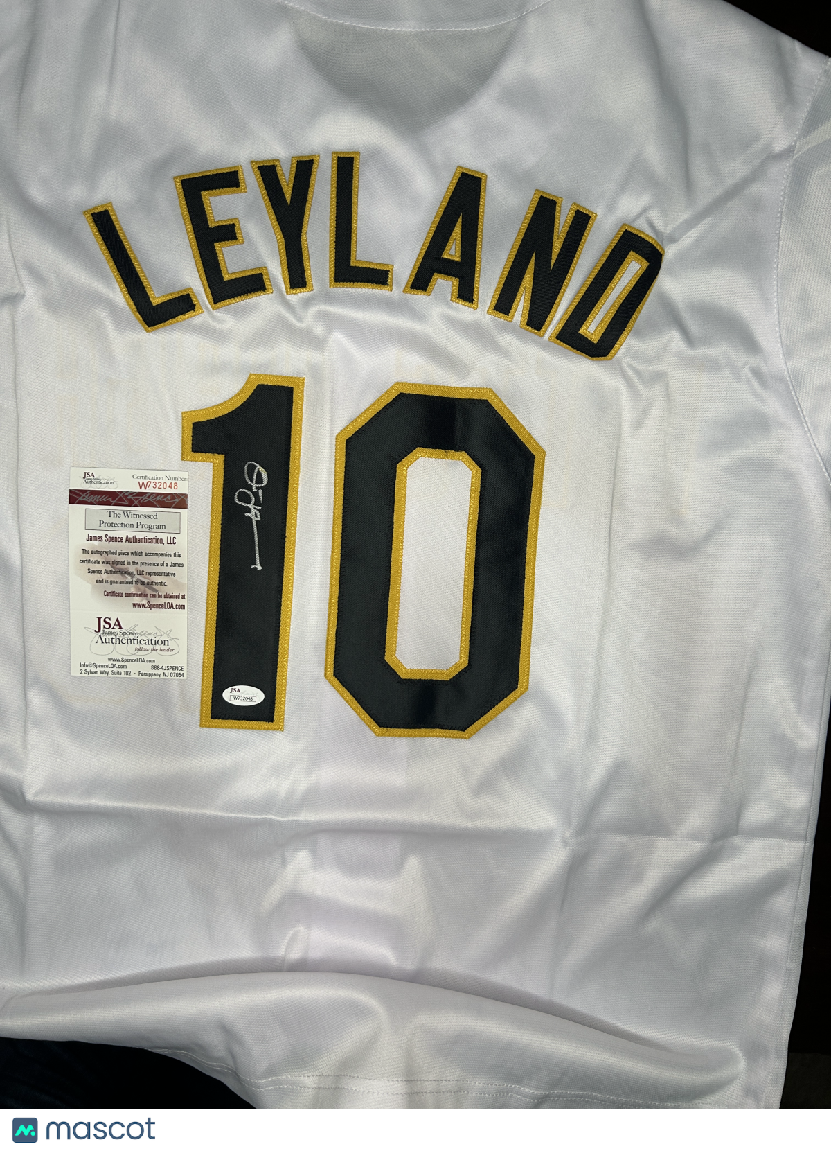 Jim Leyland Signed Pirates Jersey - JSA Authenticated - AUTO