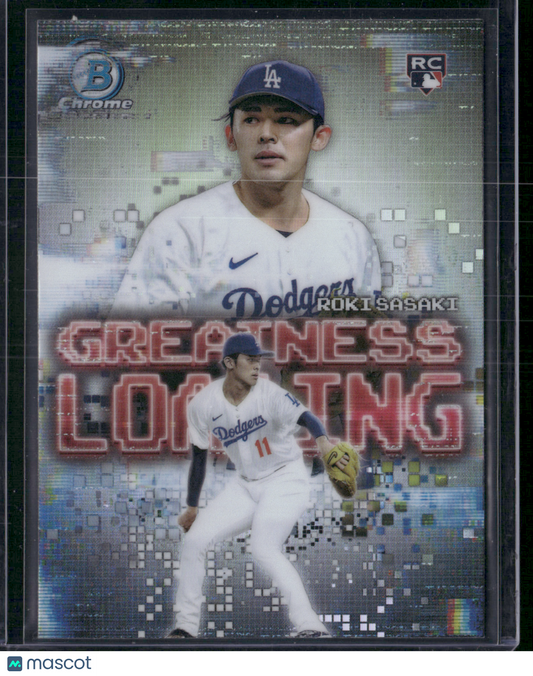 2025 Bowman ROKI SASAKI RC Rookie Card #GL-23 Greatness Loading