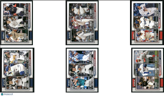 2026 Topps LEAGUE LEADERS 6 ~ CARDLOT Raleigh/Skenes (NM)