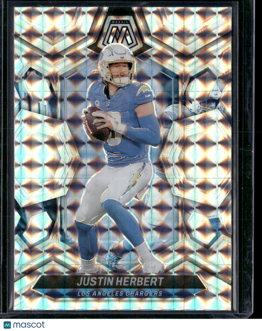 2024 Panini Mosaic JUSTIN HERBERT #120 SILVER MOSAIC