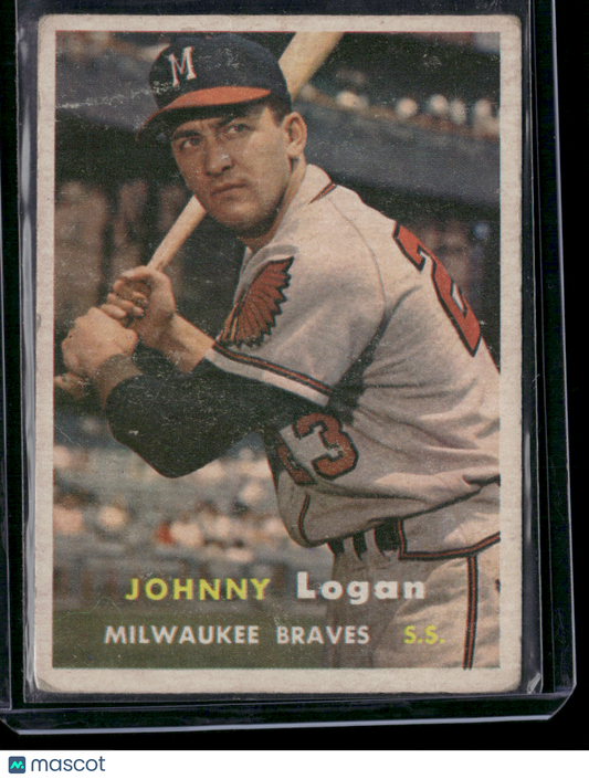 1957 Topps JOHNNY LOGAN #4