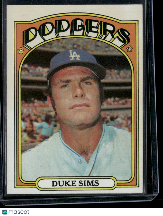 1972 Topps DUKE SIMS #63 Surface Dents (Good)
