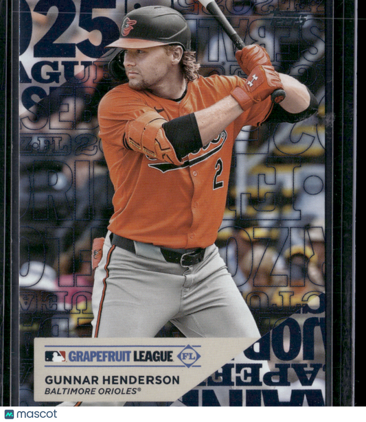 2025 Topps Series 1 GUNNAR HENDERSON #TG-12 Grapefruit League