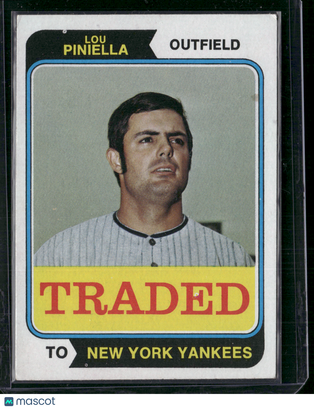 1974 Topps LOU PINELLA #390T Traded (EX)