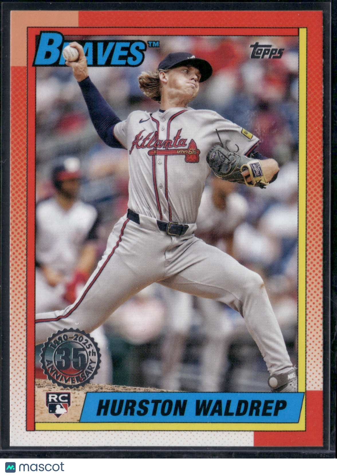2025 Topps Series 1 HURSTON WALDREP #T90-18 1990 Rookie Card