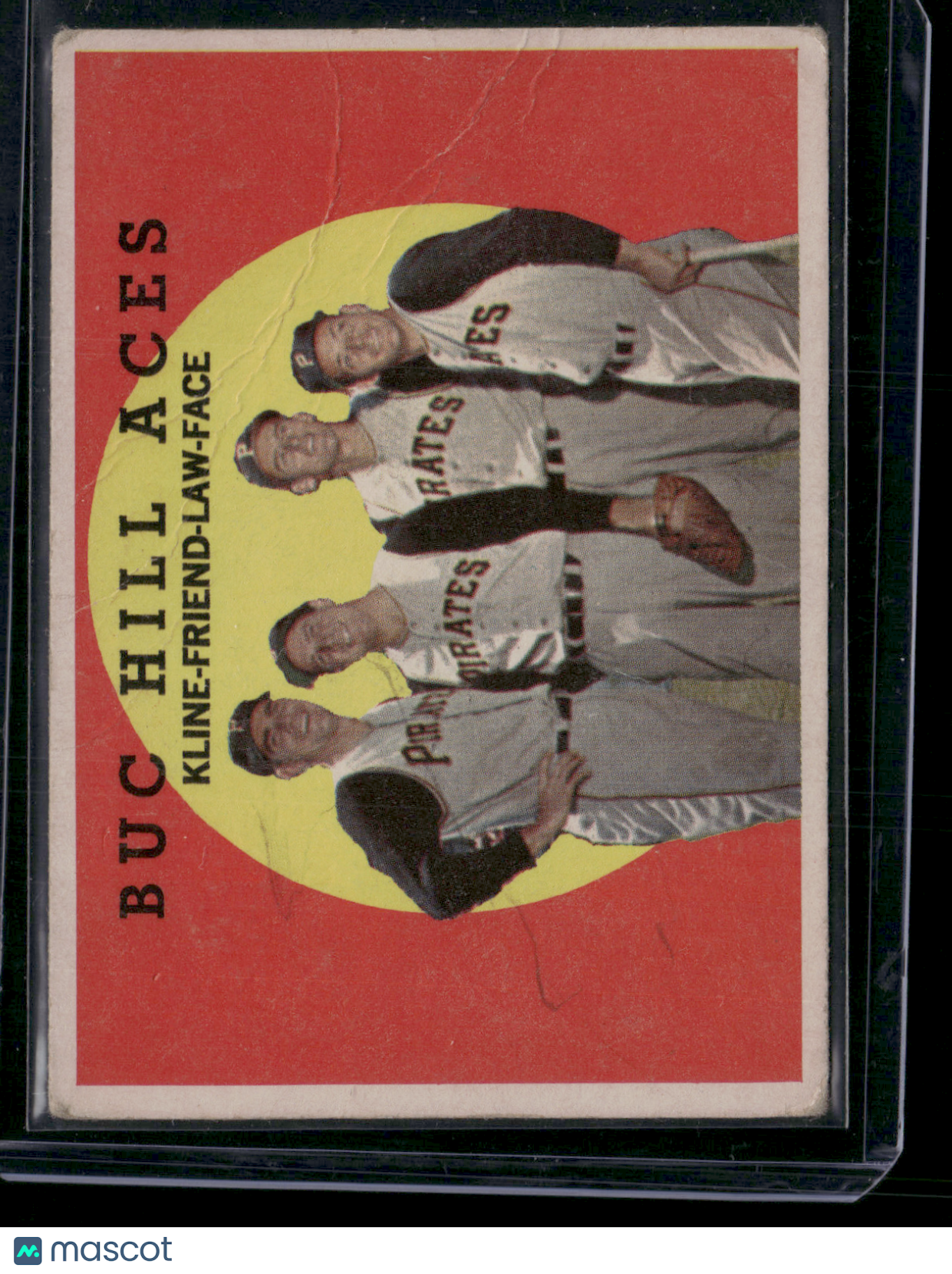 1959 Topps RON KLINE/BOB FRIEND/VANCE LAW/ ROY FACE #428 Buc Hill Aces