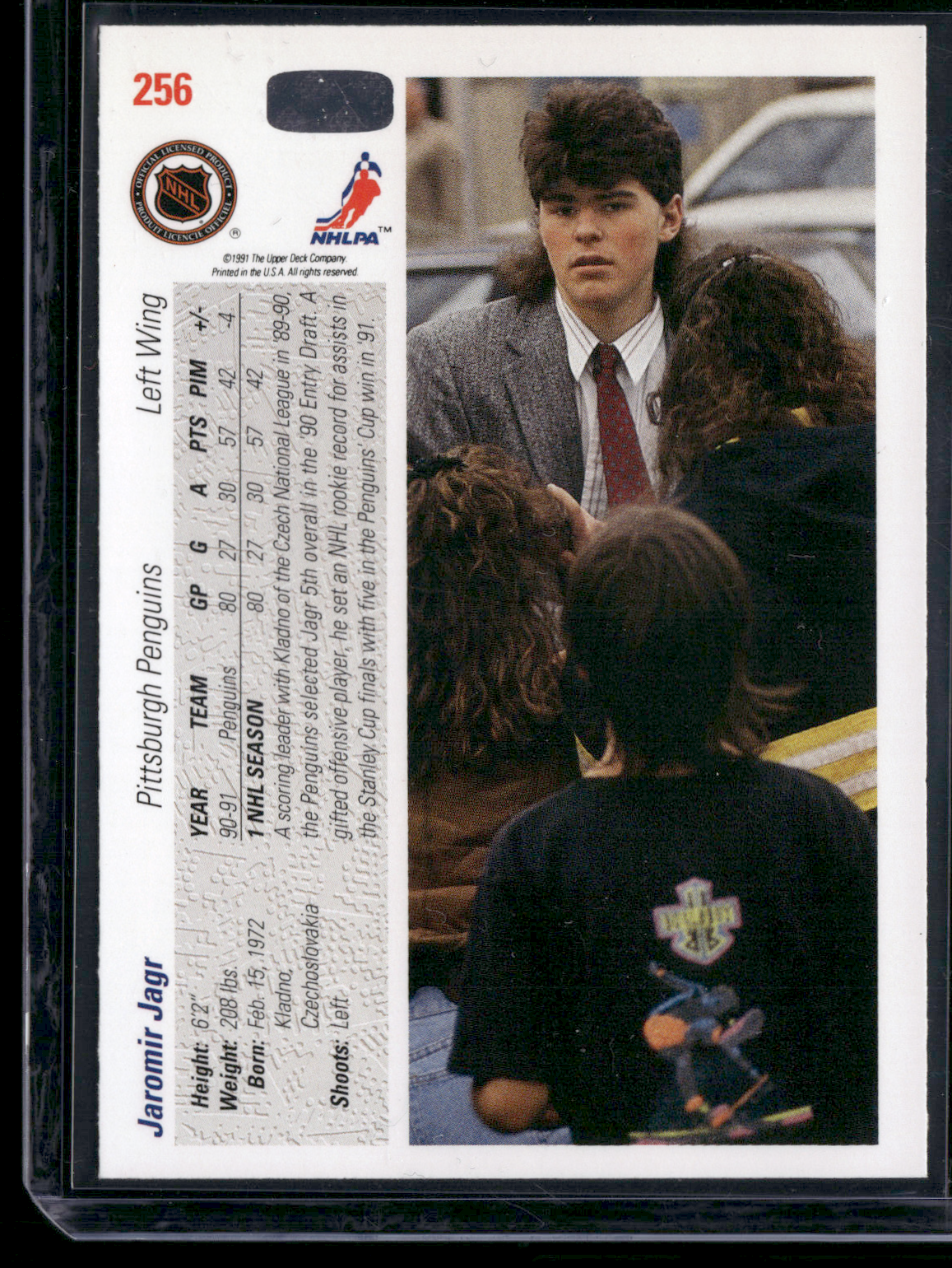 1991 Upper Deck JAROMIR JAGR #256 (NM)