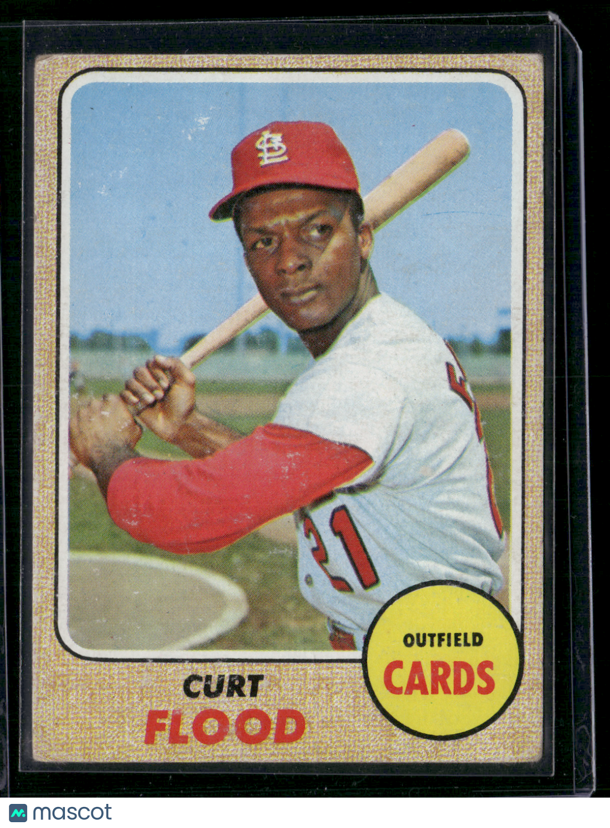 1968 Topps CURT FLOOD #180