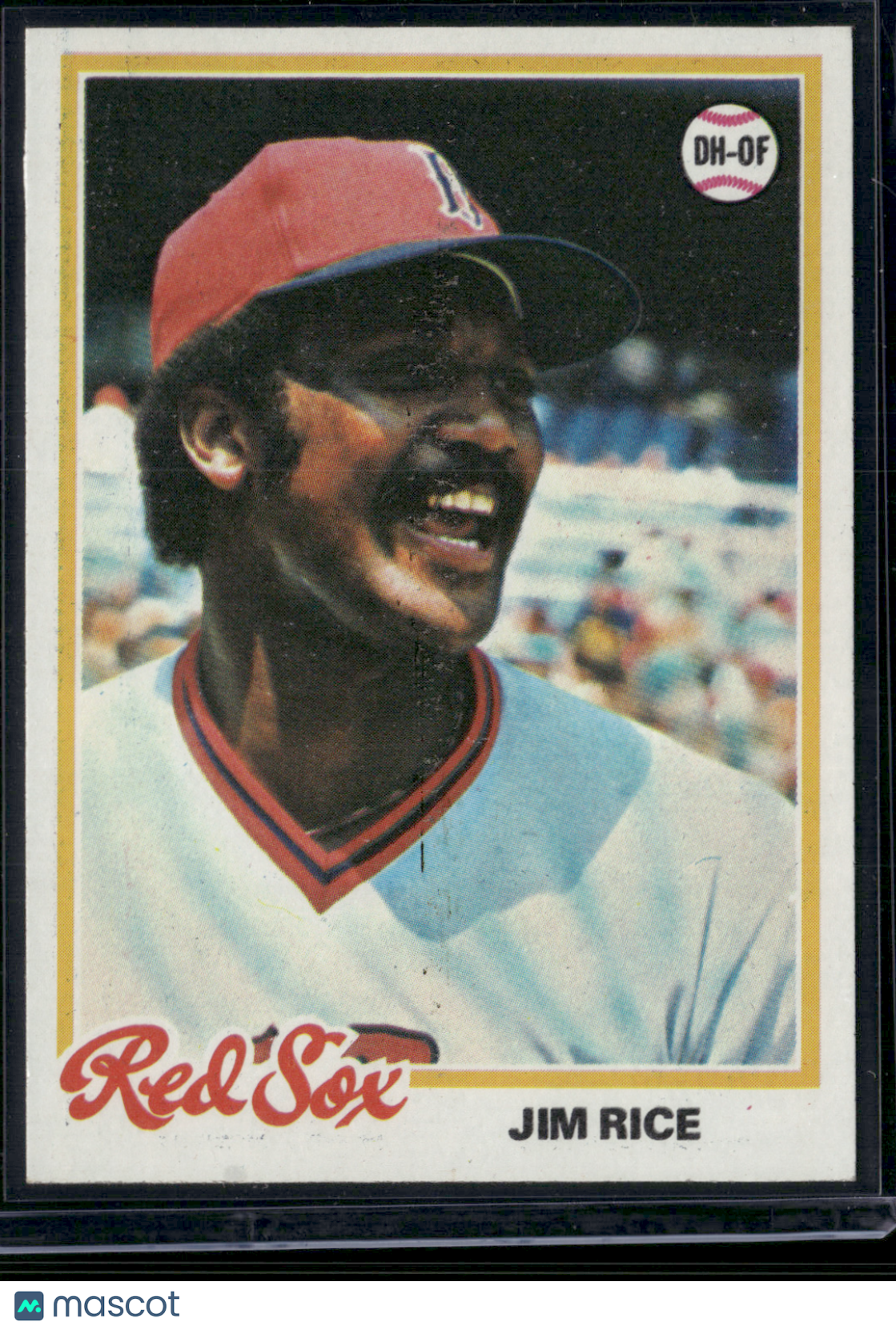 1978 Topps JIM RICE #670 Print Snow (EX)