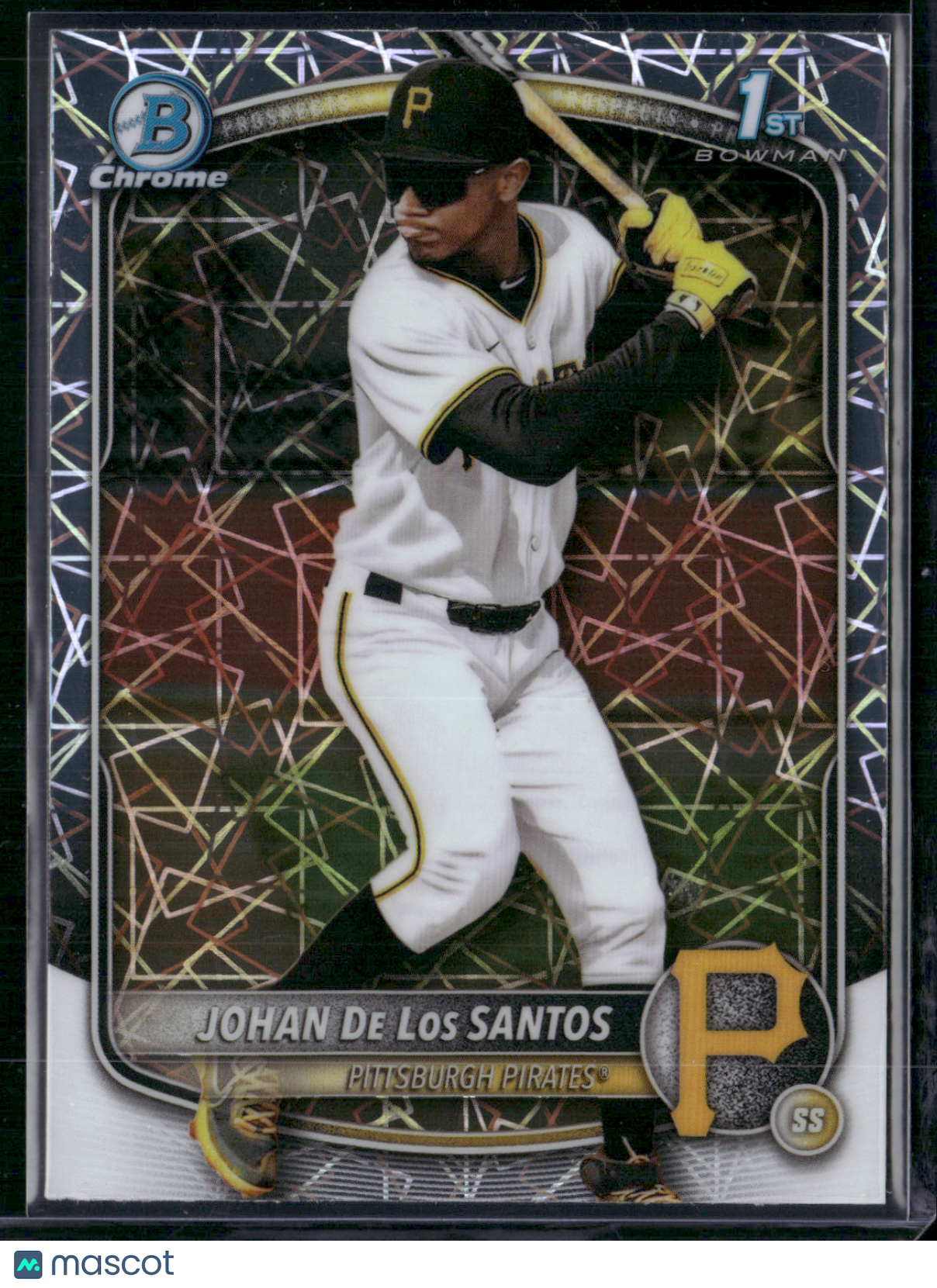 2025 Bowman Chrome JOHAN DE LOS SANTOS #BCP-163 1st Bowman Geometric