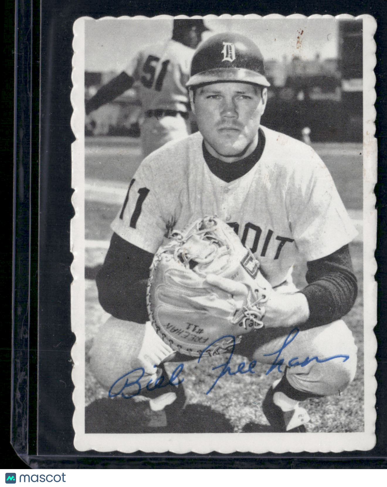 1969 Deckle BILL FREEHAN #10 Stain (VG)