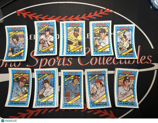1980 3D Super Stars NEAR COMPLETE SET 59/60 (EX-NM)