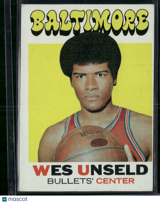 1971-72 Topps WES UNSELD #95