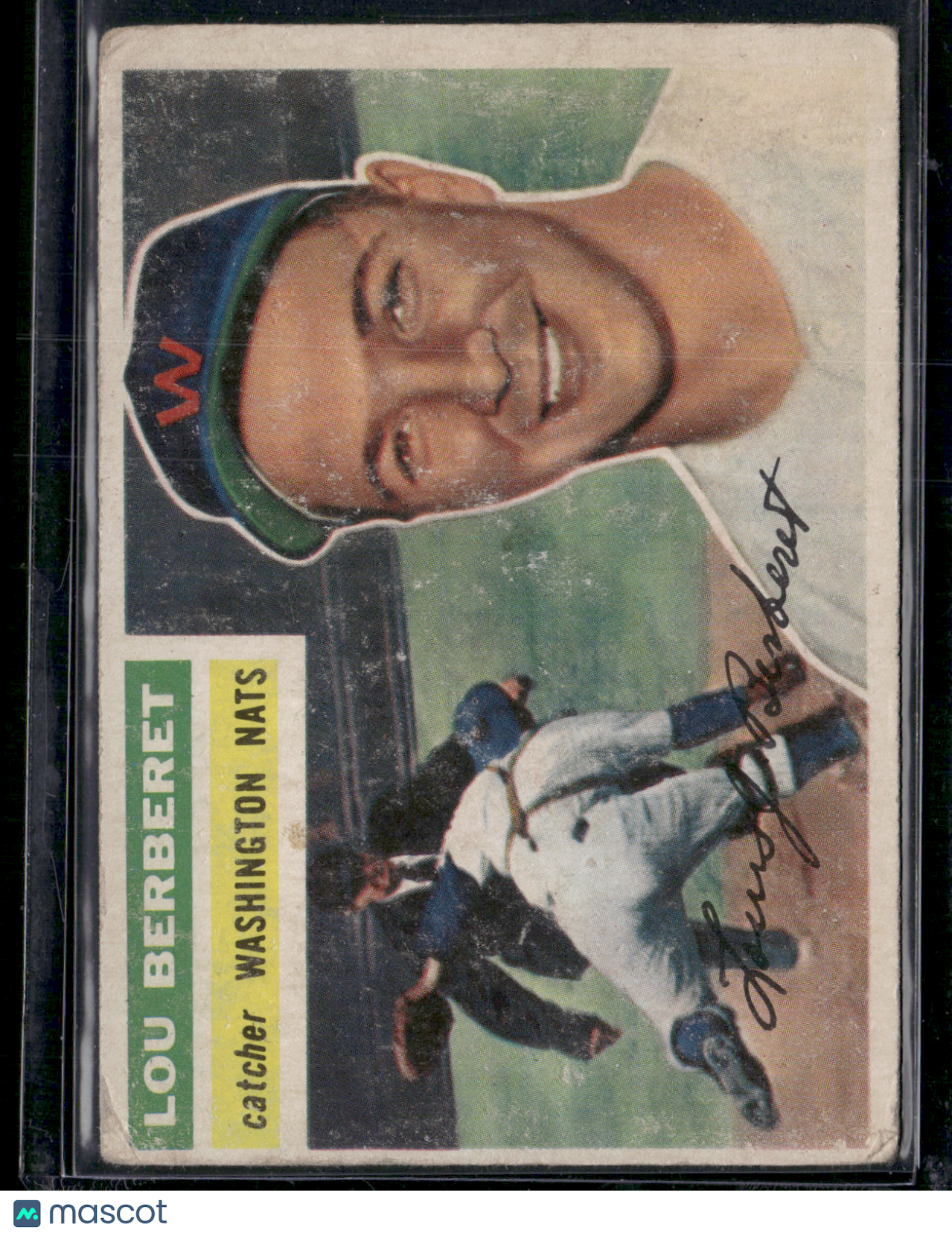 1956 Topps LOU BERBERET #329