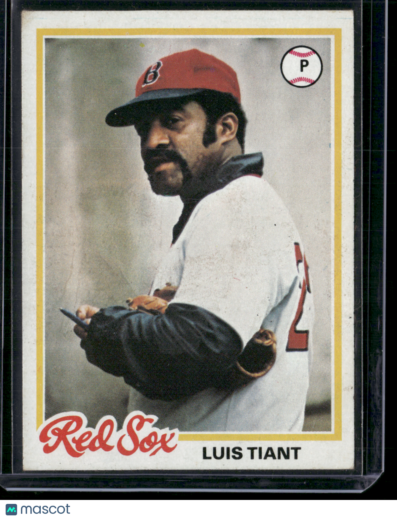 1978 Topps LUIS TIANT #345 Staining on Front (Good)