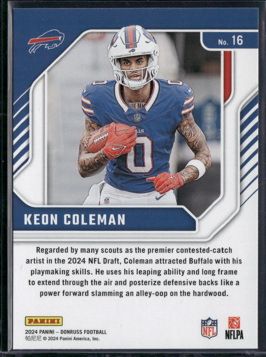 2024 Donruss Football KEON COLEMAN #16 Elite Series Rookies Wave Holofoil Rookie
