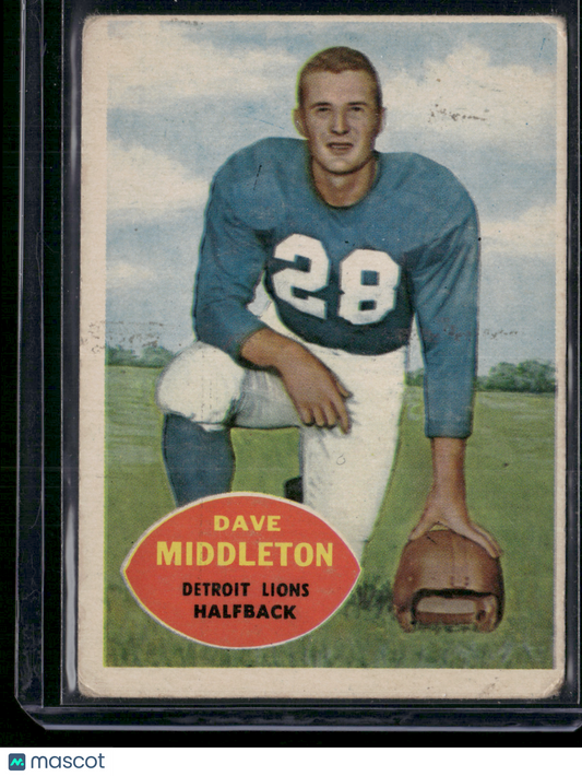 1960 Topps DAVE MIDDLETON #43