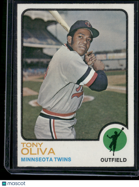1973 Topps TONY OLIVA #80 Edge Crush (VG)
