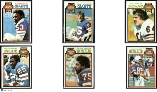 1979 Topps 6 ~ CARDLOT Harry Carson/Lou Piccone (VG)