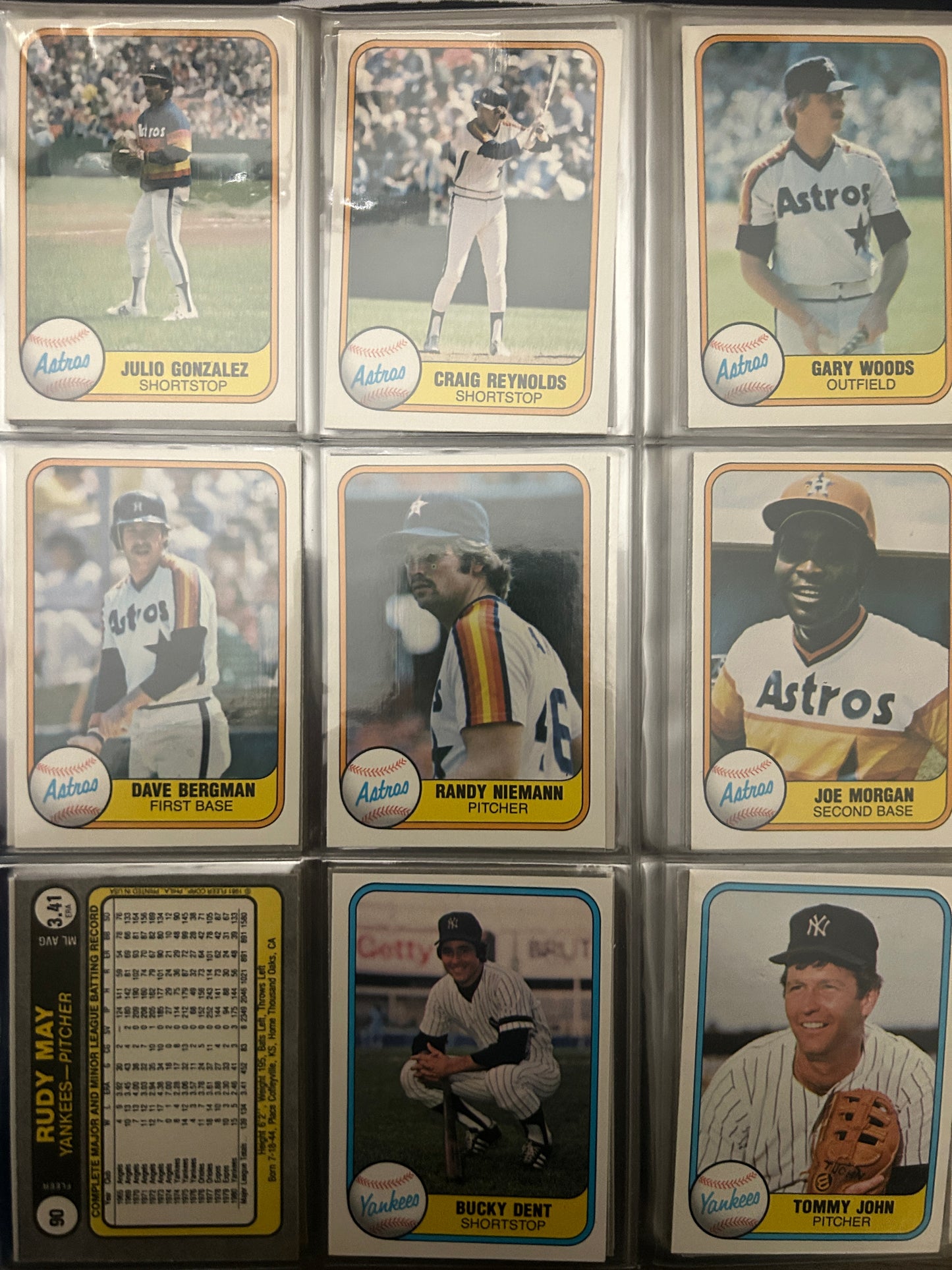 1981 Fleer NEAR COMPLETE SET 632/660 (EX-NM)