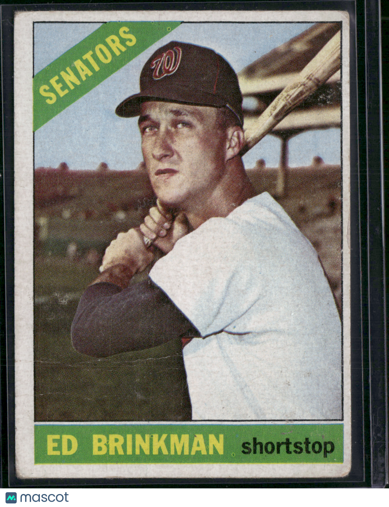 1966 Topps ED BRINKMAN #251 - Light Scratching, Wrinkles